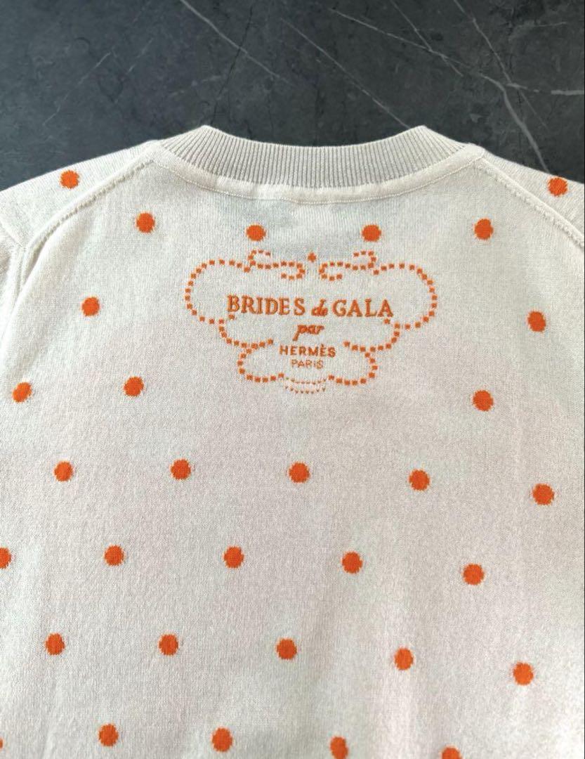 新品タグ付き♡エルメス♡ショートスリーブニットブリッドドゥガラ 新品タグ付き♡エルメス♡ショートスリーブニットブリッドドゥ