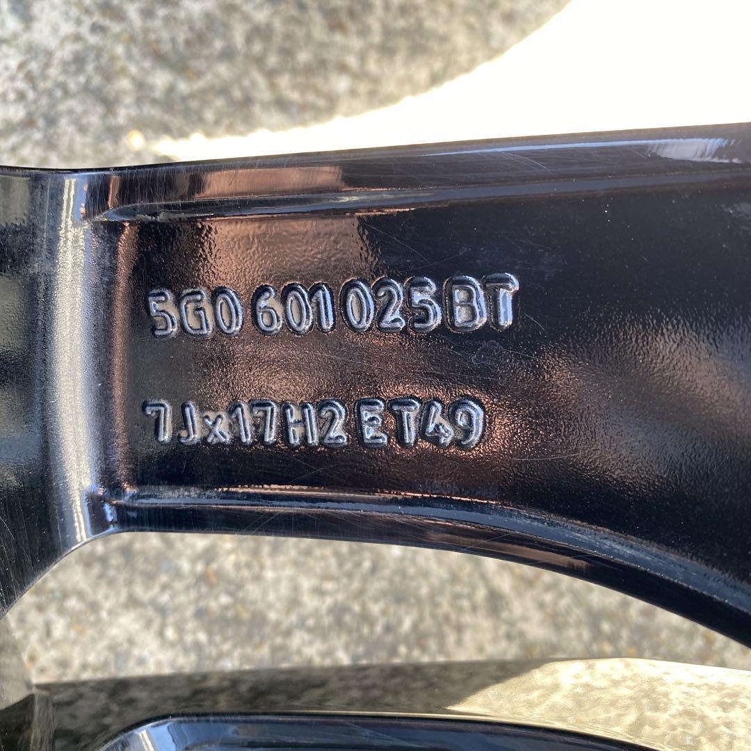 ◇中古VW　ゴルフⅦ　純正　17インチセット　225/45R17
