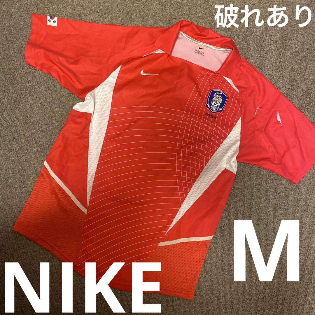 韓国人気 [NIKE] サッカーユニフォームTシャツ 破れあり】NIKE サッカー 韓国代表 ユニフォームシャツ - メルカリ