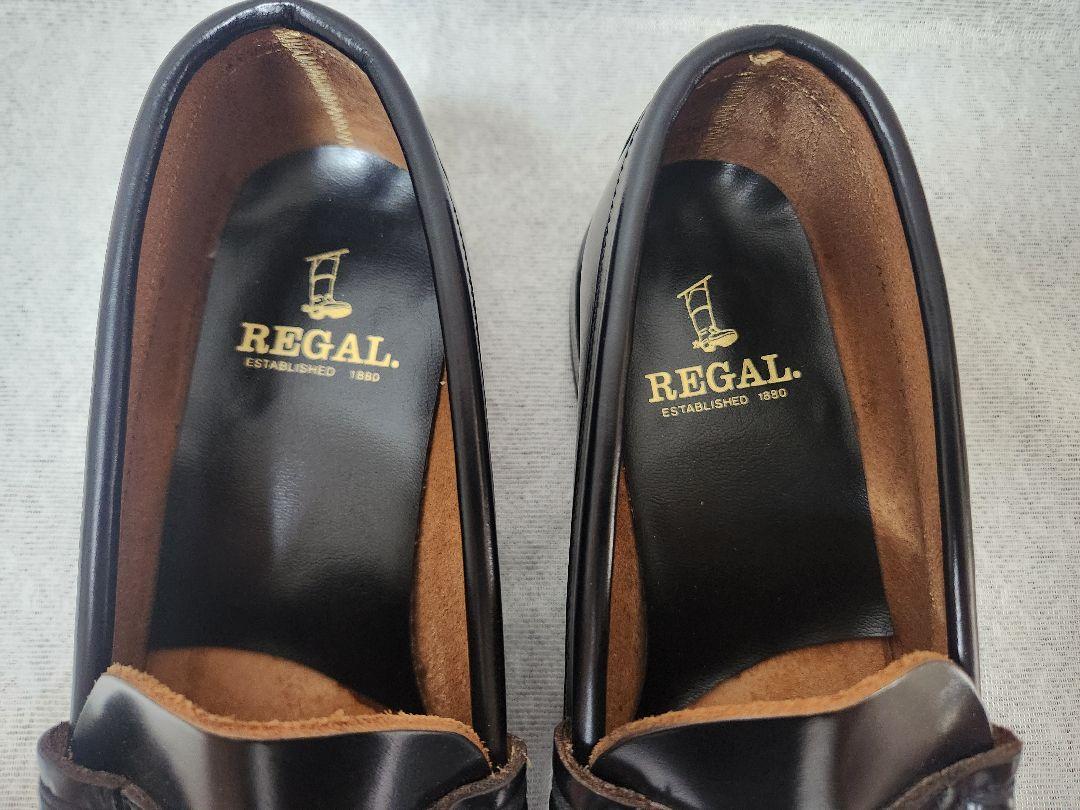 【使用1回】REGAL　リーガル　コインローファー　ブラック　2177