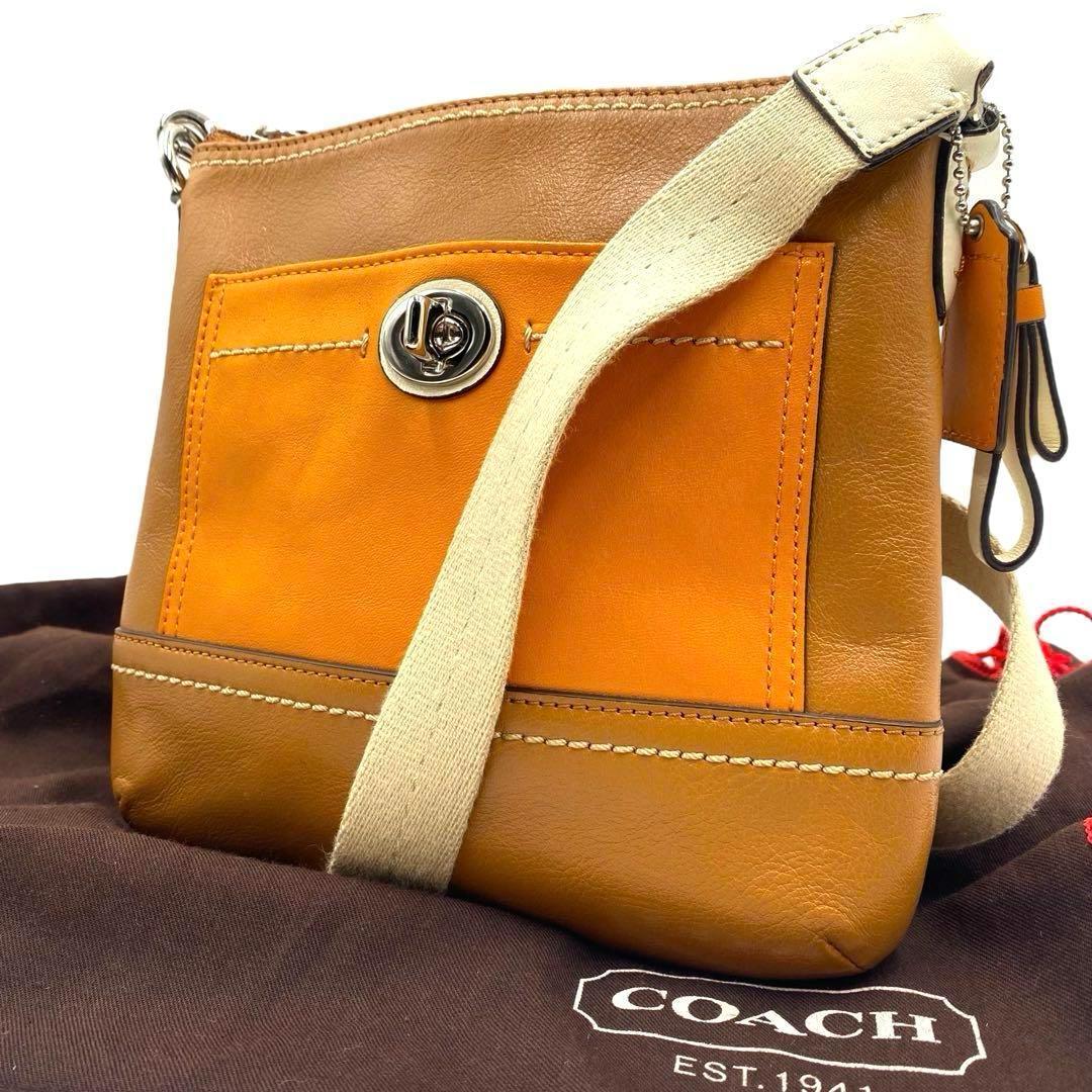 COACH - 希少✨️ コーチ パーク カラーブロック レザー