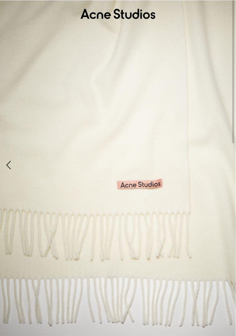 HOT定番人気 アクネストゥディオズ マフラー ホワイト 新品未使用 S69ot-m65831191135 acne studios 在庫あ得価