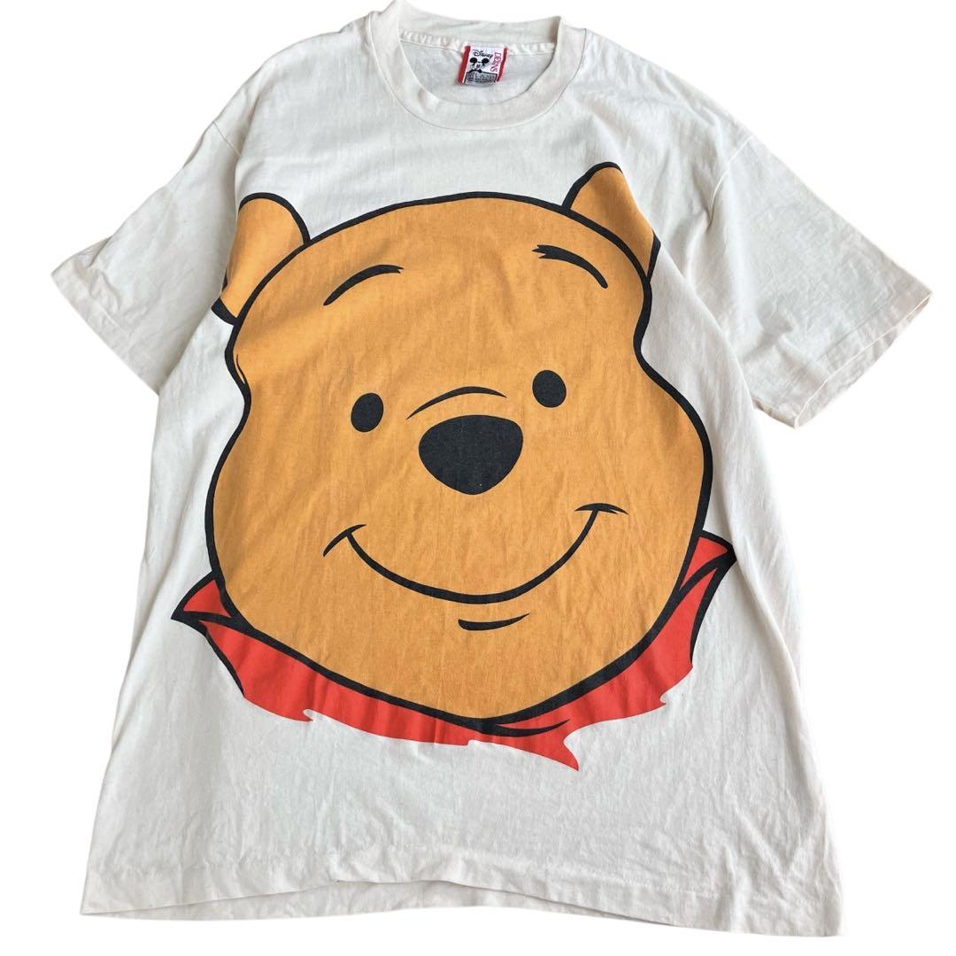 80s 90s USA製 プーさん 半袖 Tシャツ シングルステッチ ビッグ
