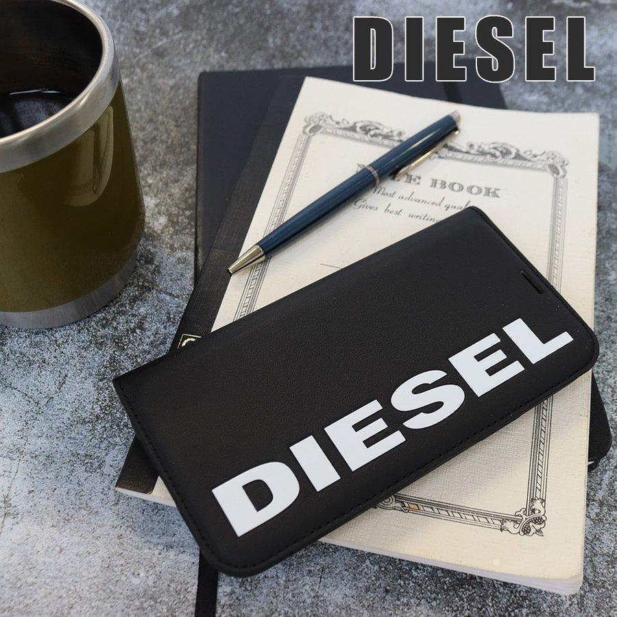 DIESEL 手帳型 ケース ✨ Gm4eW-m65834542199 iPhone12 12Pro ブラック 低価在庫あ
