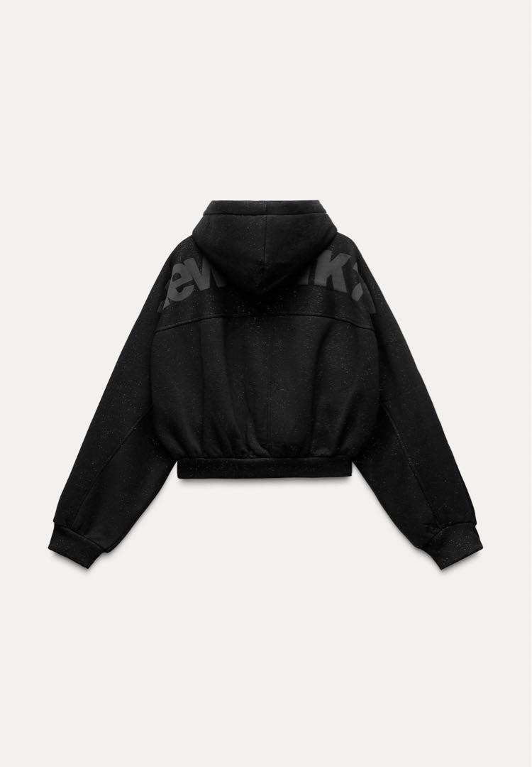 ZARAグリッタースウェットシャツ M
