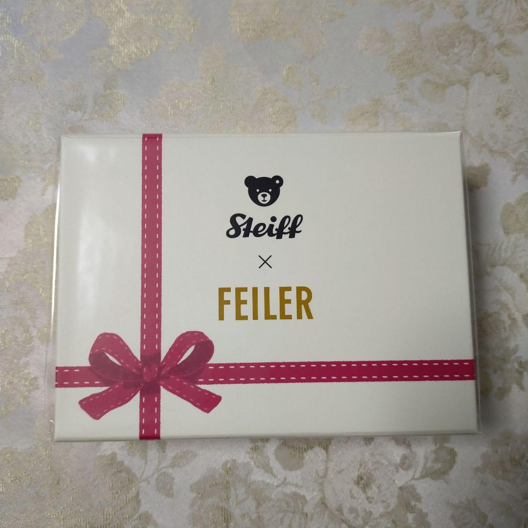 日本橋三越　FEILER　ハンカチ　steiff　テディベア　キーホルダー