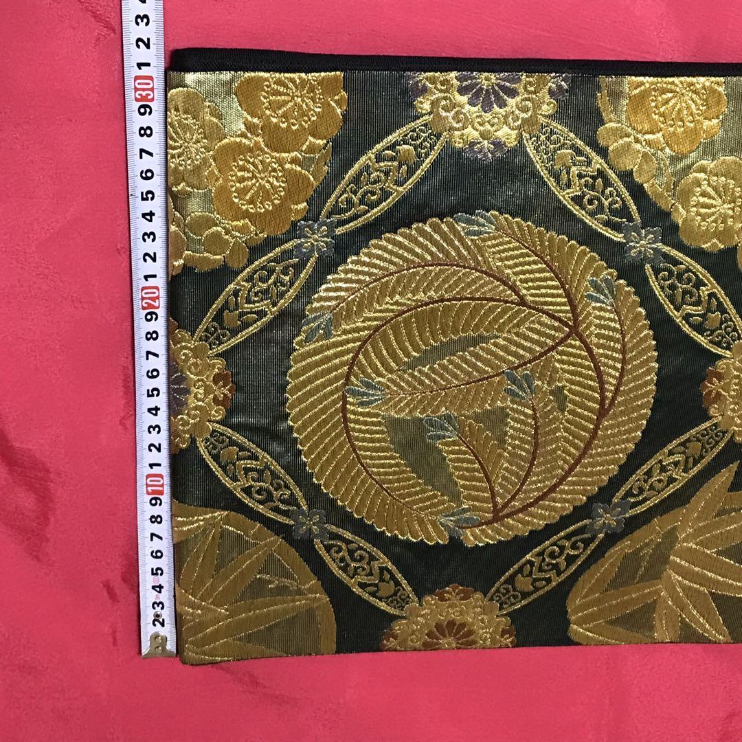 着物 和装 袋帯 松竹梅文 金糸 正絹