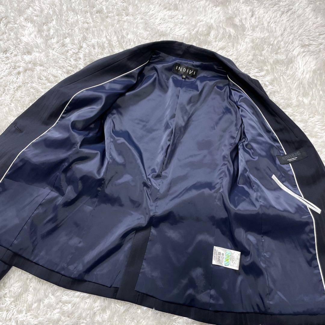 美品✨ インディヴィ スカート スーツ セットアップ 近年モデル 美品✨ インディヴィ スカート スーツ セットアップ 近年モデル