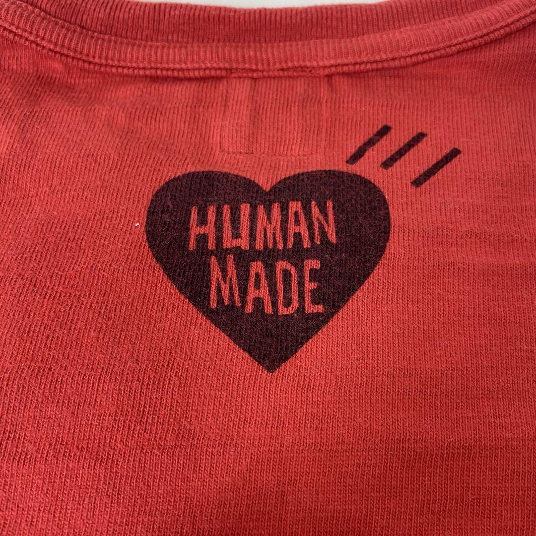 【入手困難】ヒューマン メイド ビッグロゴ　Tシャツ M 赤 入手困難】ヒューマン メイド ビッグロゴ Tシャツ M 赤 - メルカリ