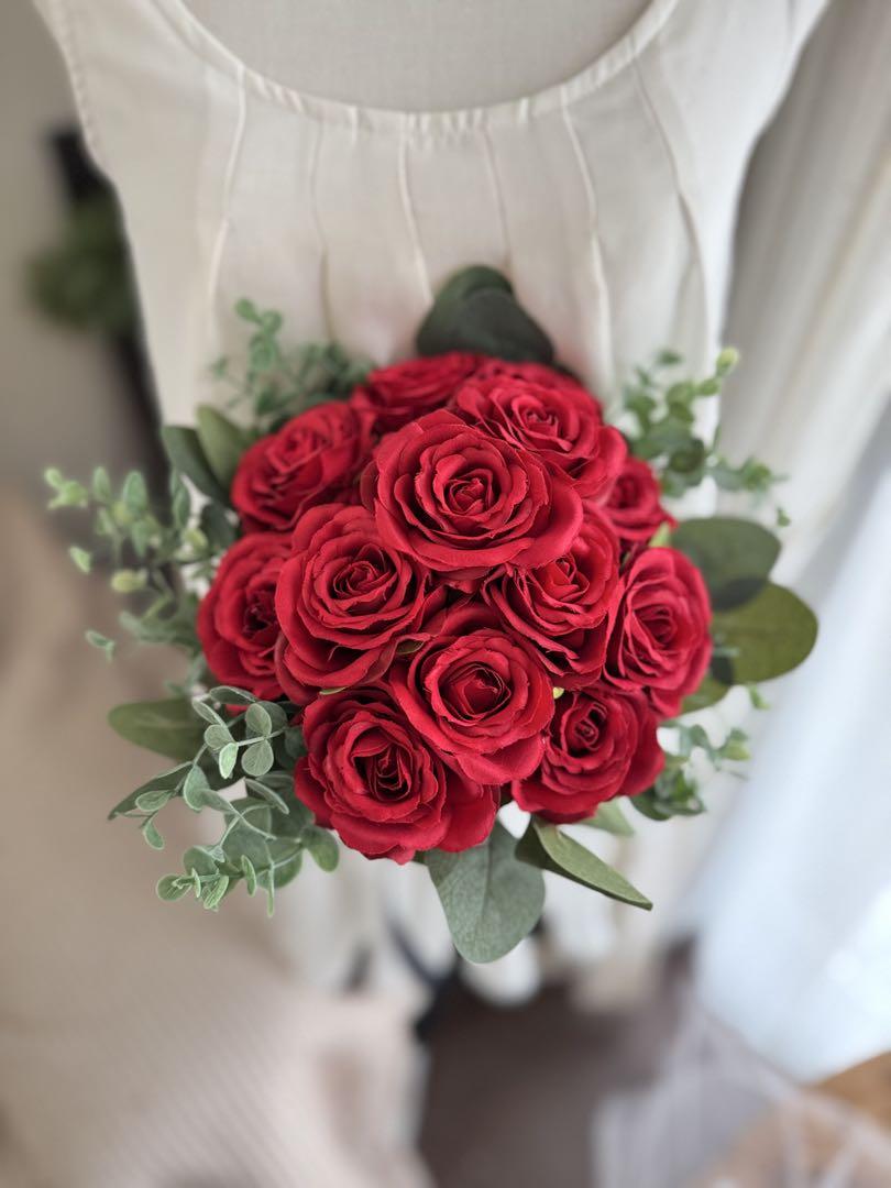アーティフィシャルブーケ ｵｰﾀﾞｰ可】￥27500 weddingｱｰﾃｨﾌｨｼｬﾙﾌﾗﾜｰ（造花）ｸﾗｯﾁﾌﾞｰｹ☆完全