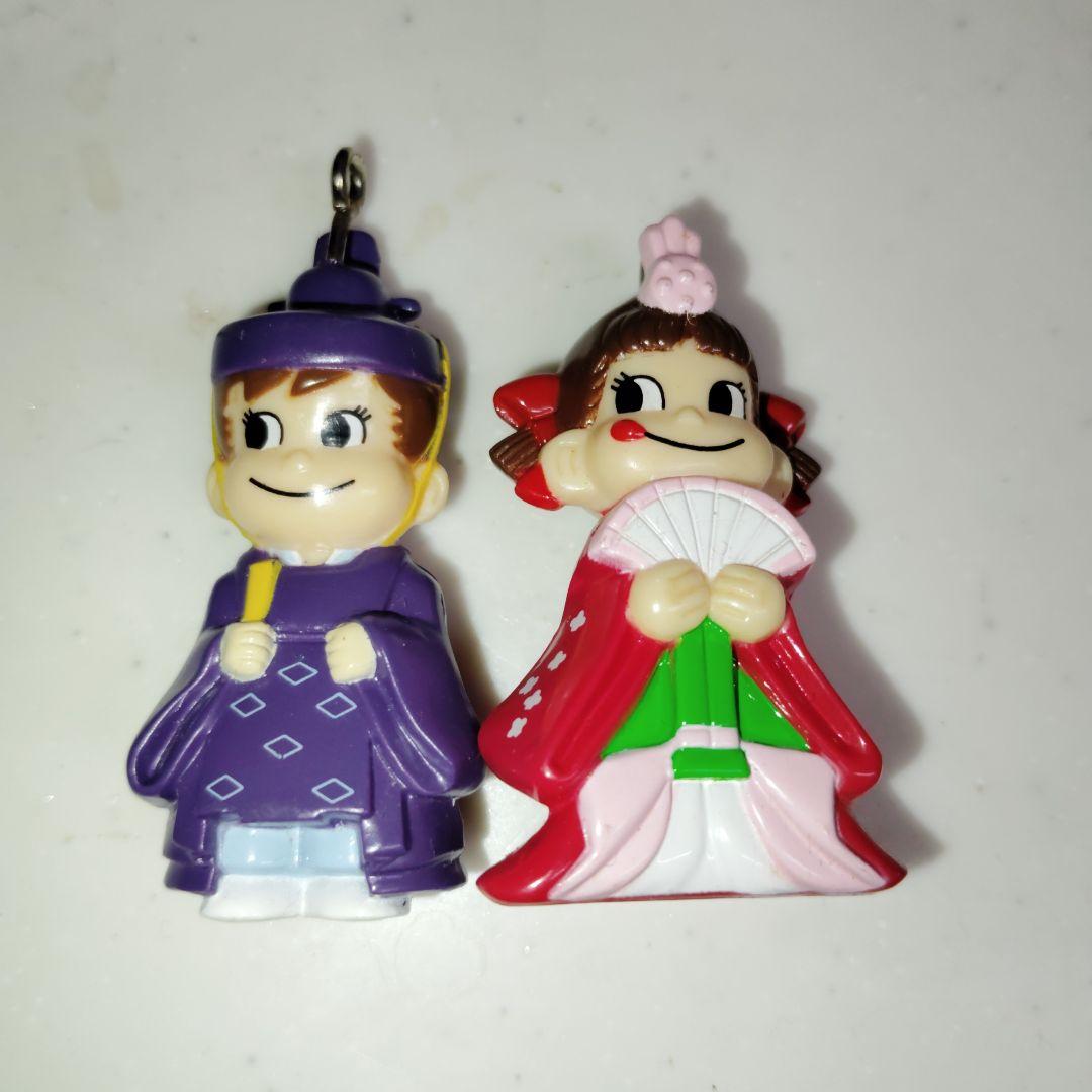 ペコちゃんポコちゃん限定和服キャラクター ストラップフィギュアセット