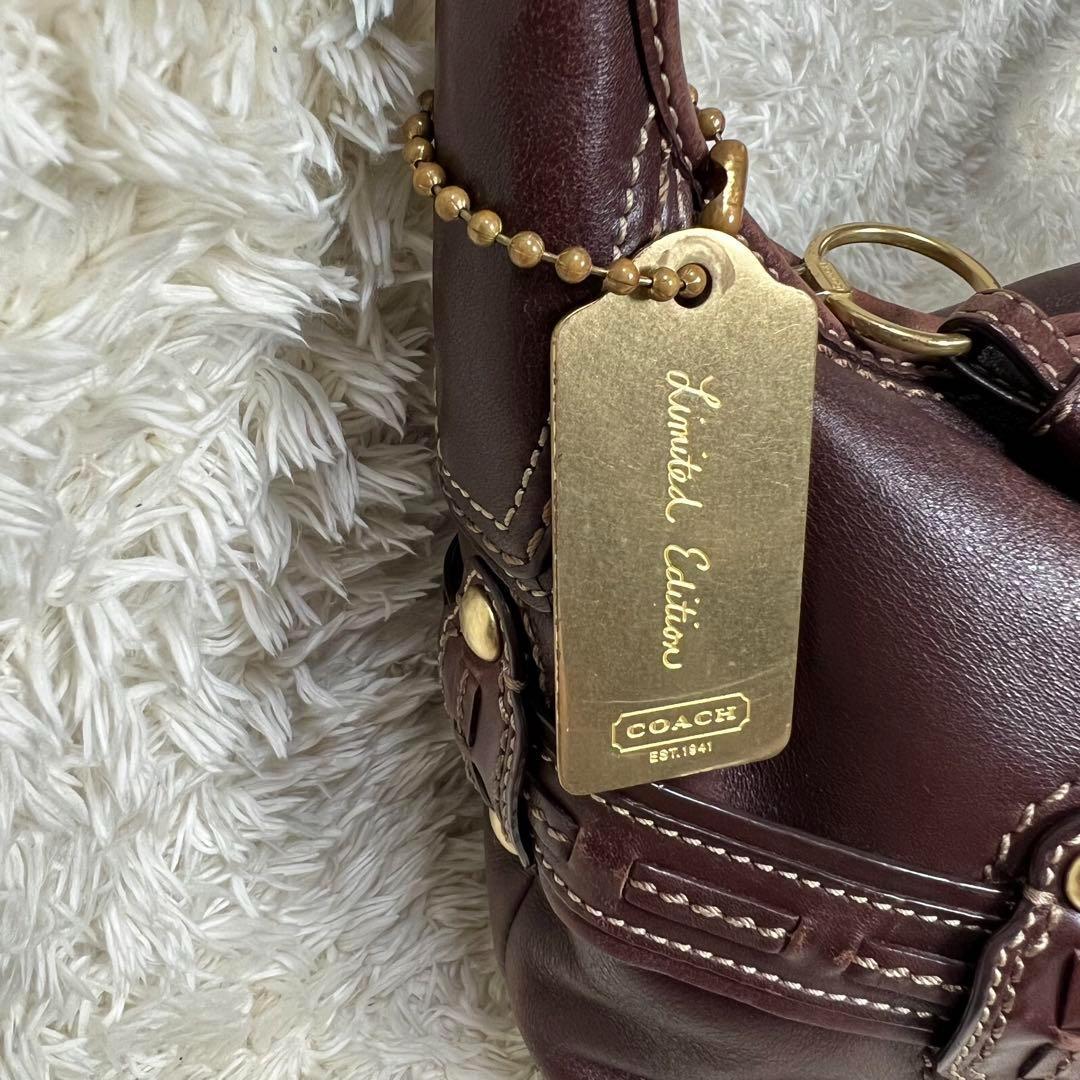 最先端 COACH バンダナ レザー ワンショルダー ショルダーバッグ バッグ