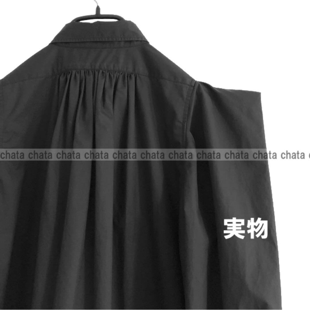 HYKEハイク】パワーショルダーシャツPOWER SHOULDER SHIRT