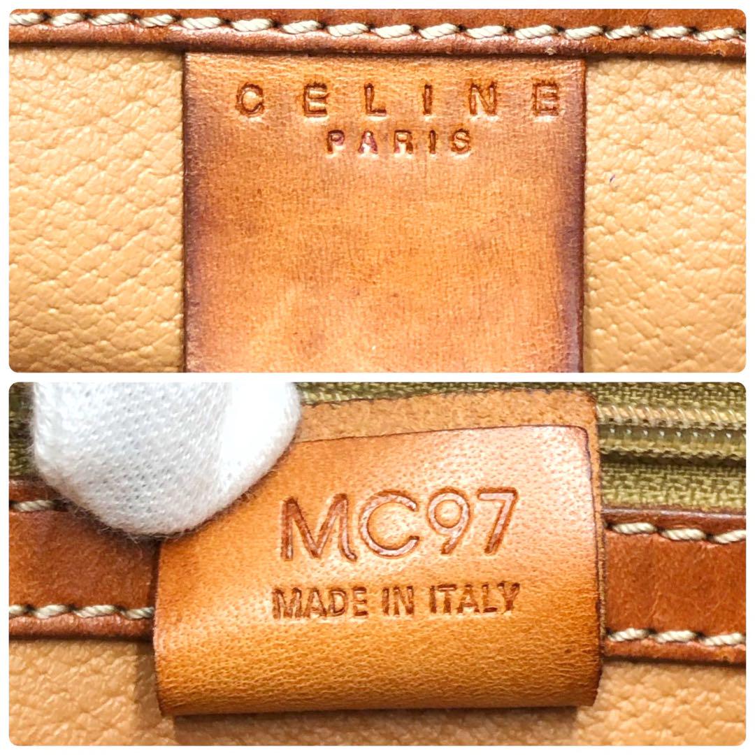セリーヌ ショルダーバッグ サークルロゴ マカダム PVCレザー