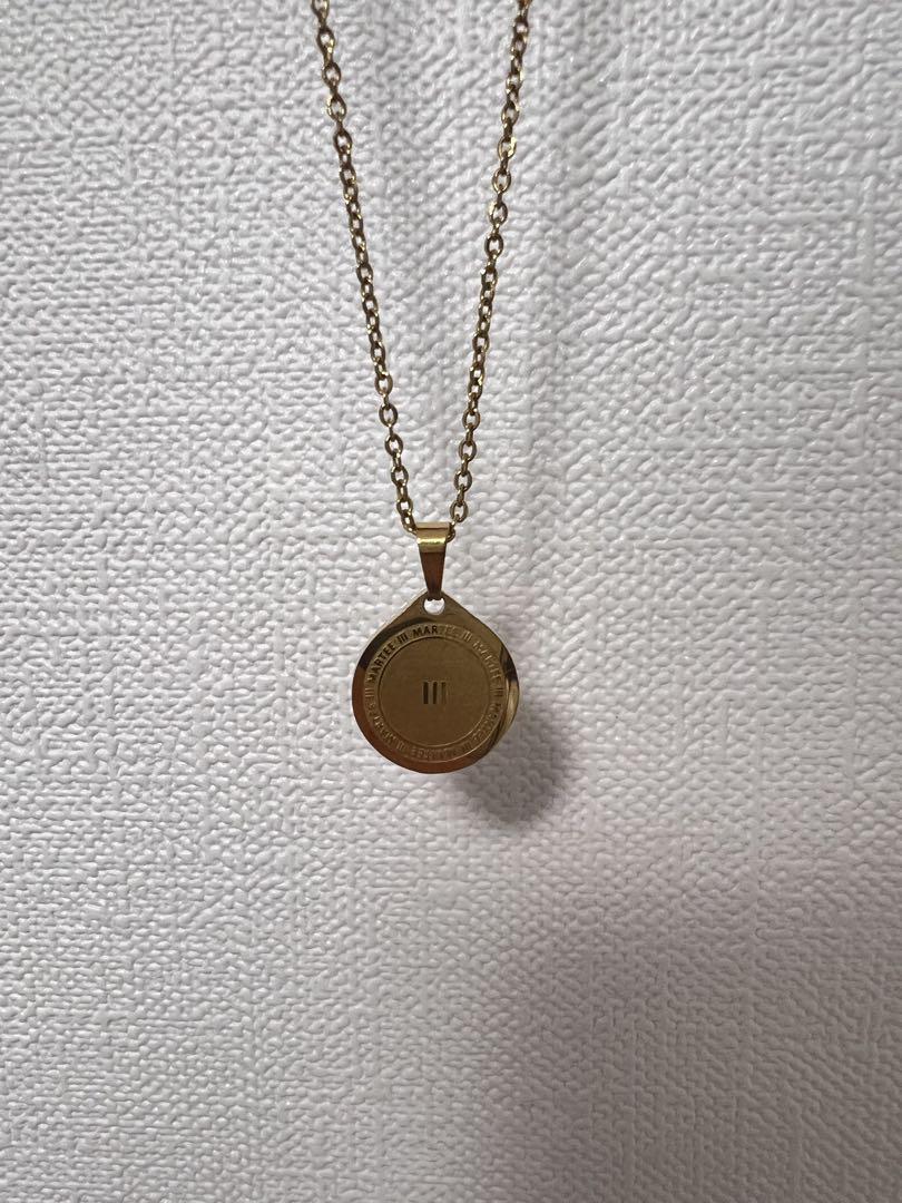 MARTEE ゴールドメダル型ネックレス