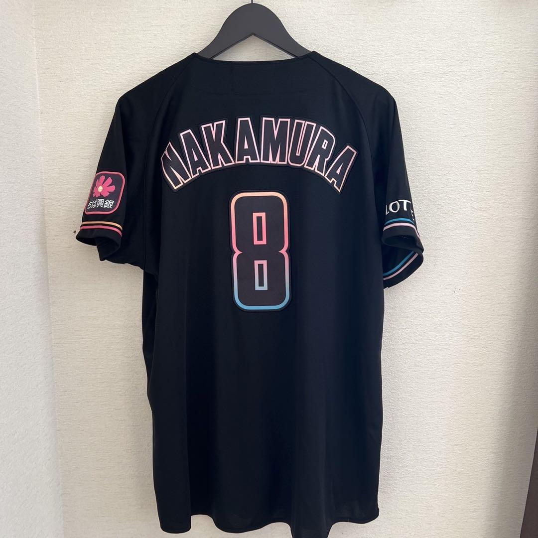 千葉ロッテマリーンズ 中村奨吾 ブラックサマー ユニフォーム