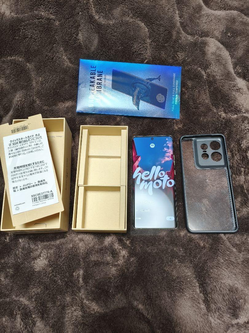 motorola edge 50s pro バニラ ケース付き 替えフィルム付き