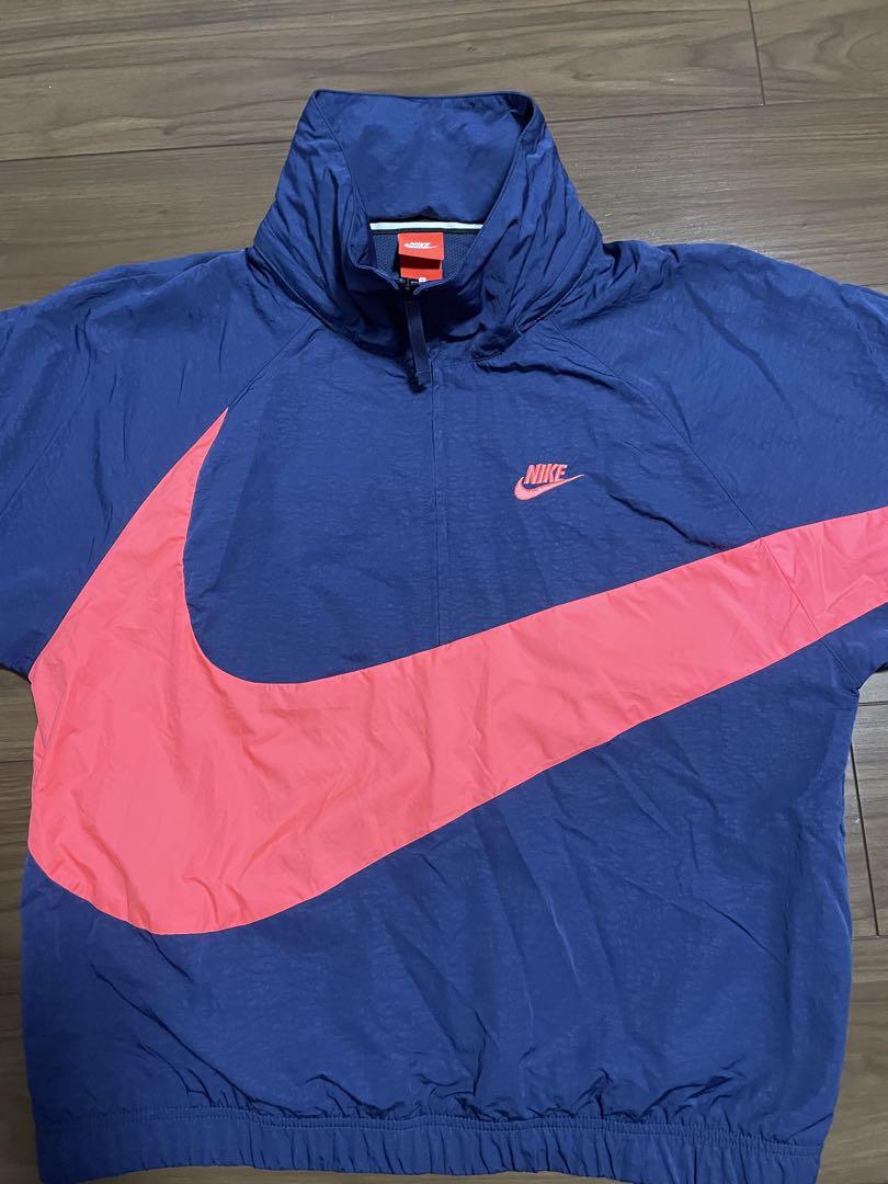 NIKE ビックスウォッシュ　ナイロンジャケット　Lサイズ NIKE ナイキ ビッグスウォッシュ ナイロンジャケット グリーンL