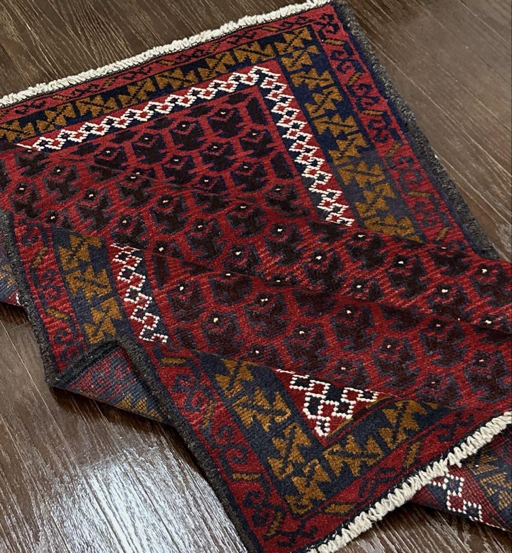 135×89cm トライバルラグ　バルーチ族　ヴィンテージラグ ペルシャ絨毯