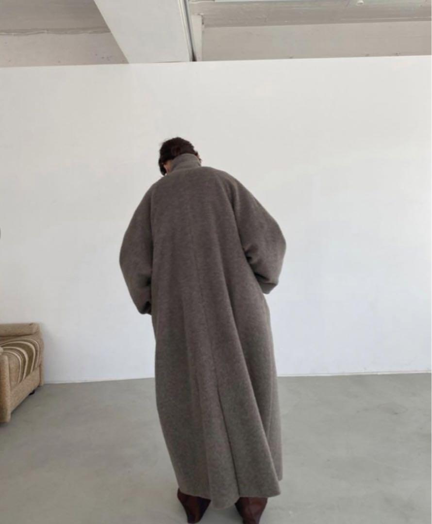 フォロー14000円新品タグ付き　最高級総刺繍 ロングコート wool100% ダブルフェイスカシミヤ ロングコート / JOSEPH | ファッション