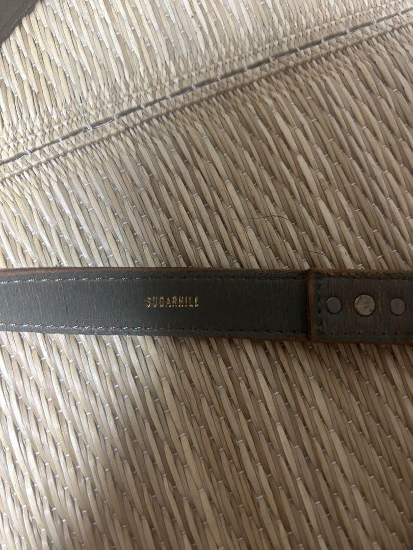 小物 SUGARHILL GILL LEATHER RING BELT green