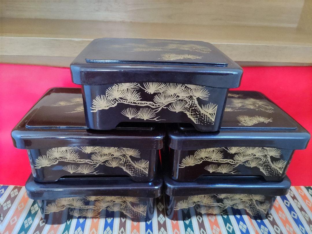 鰻重箱　5個セット　/　うな重箱　天重箱　かつ重箱　ちらし寿司