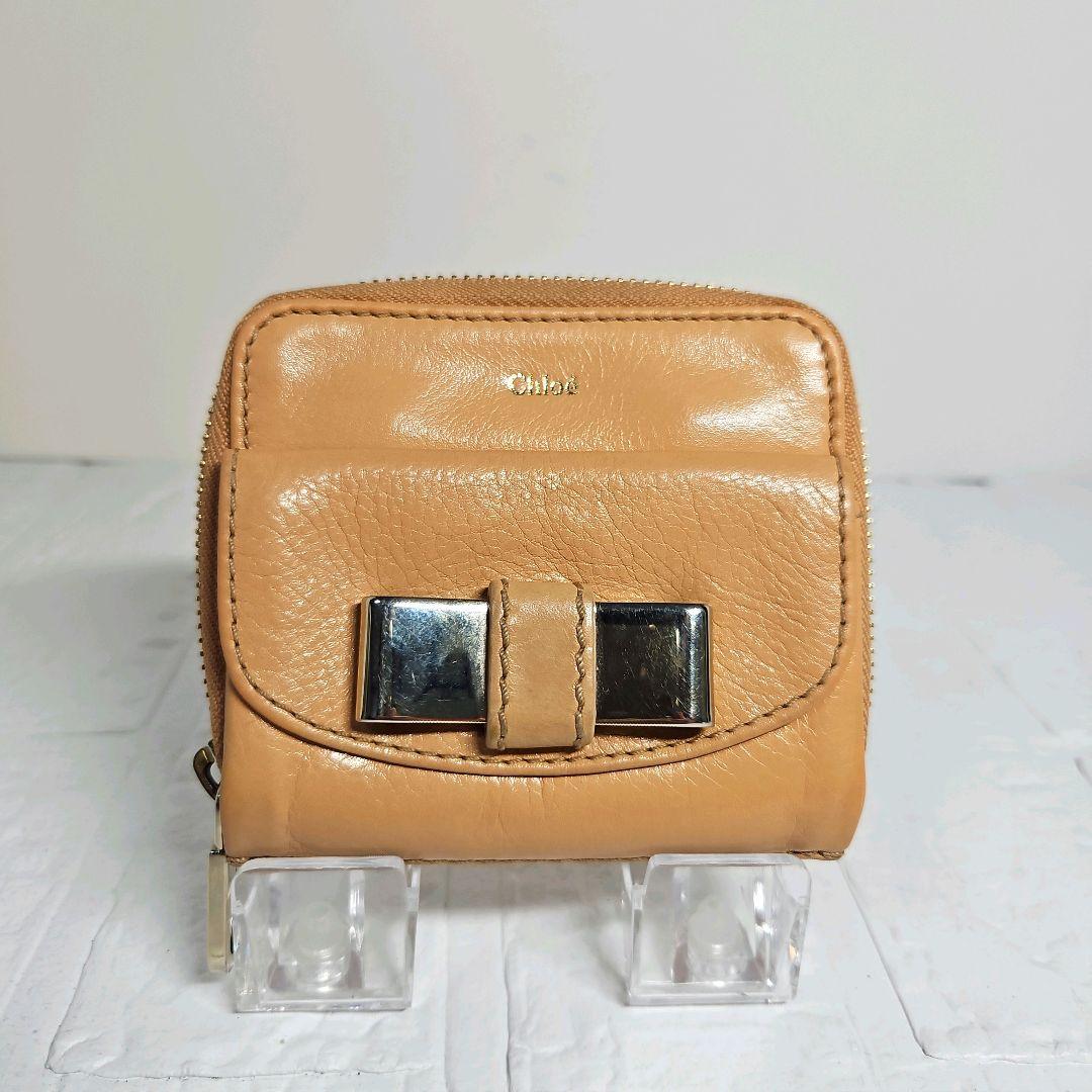 【Chloe】クロエ 折りたたみ財布 ベージュ ベージュ系 Chloe(クロエ) 折りたたみ財布(レディース) - 海外
