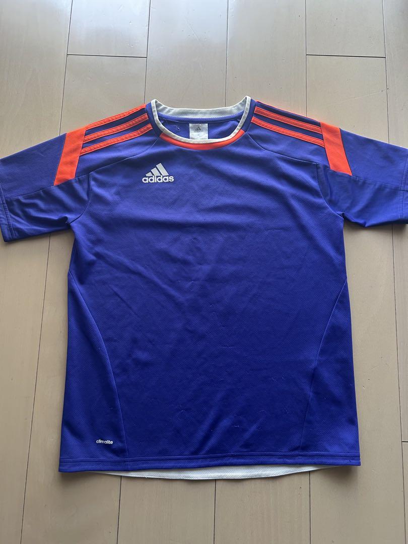 adidas フード付きダウンコート ネイビー160