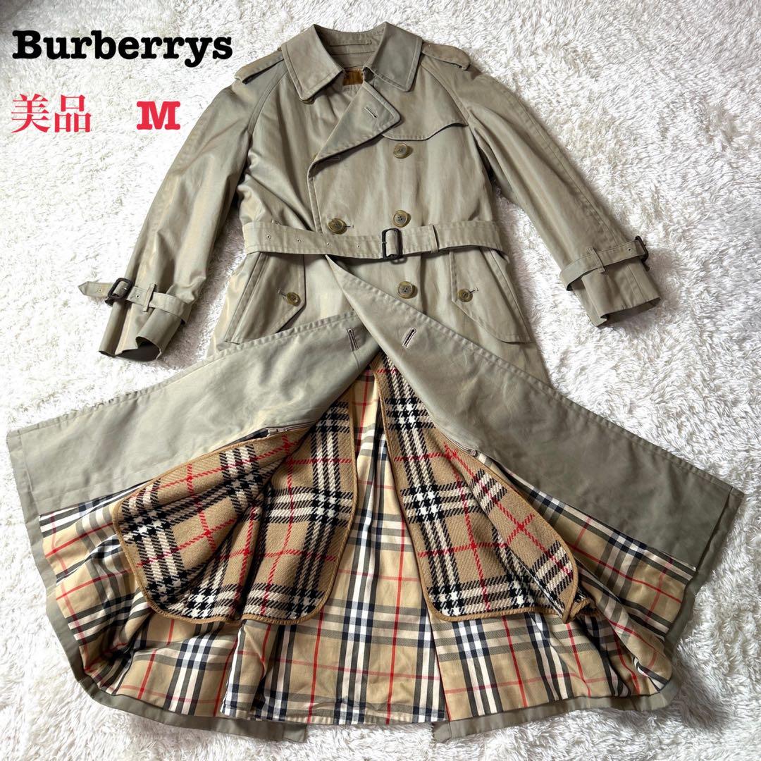 【美品】Burberrys トレンチコート ノバチェック ライナー付 ベージュM