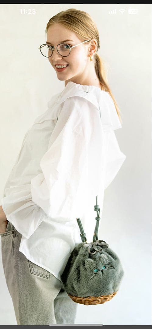 ⭐️11/3までお値下げ 猫モチーフ ショルダーバッグ ⭐️11/3までお値下げ 猫モチーフ ショルダーバッグ