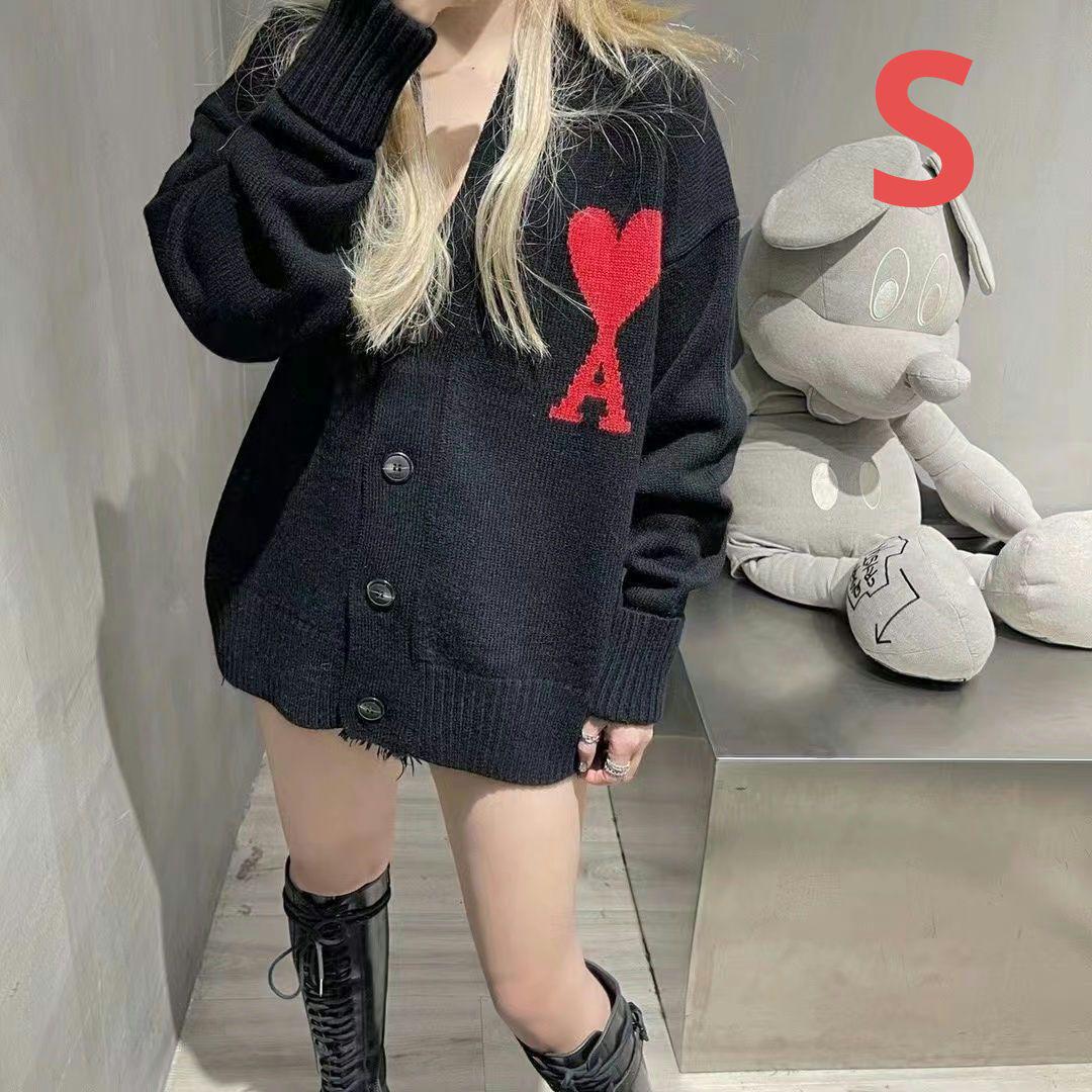 人気Amiparis アミパリス ニットセーター ブラック 男女兼用S-