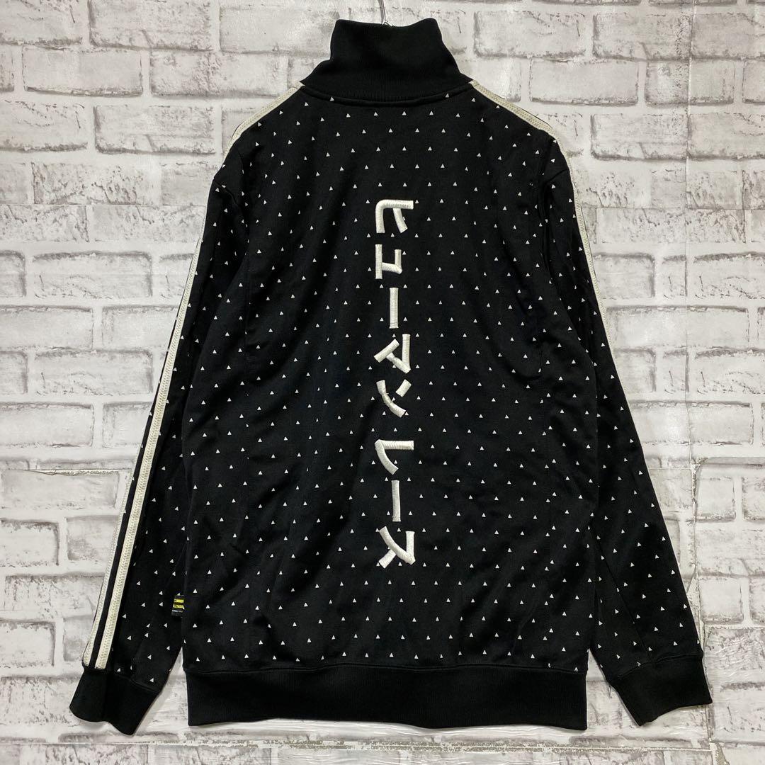 じゅ アディダス ジャージ　トラックジトレフォイルブラックM ロゴ刺繍7