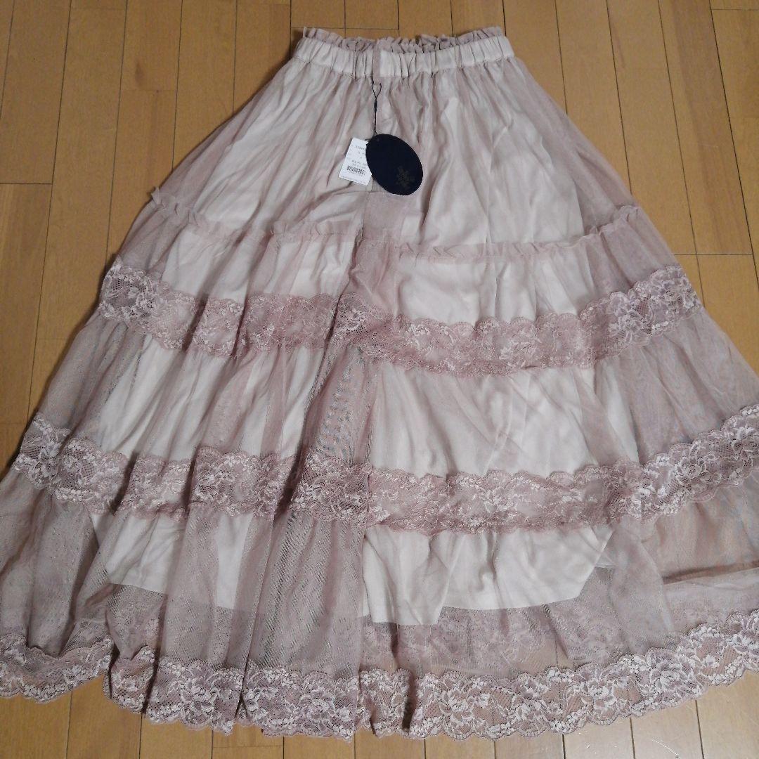 新品another angelus ピンク フレアスカート