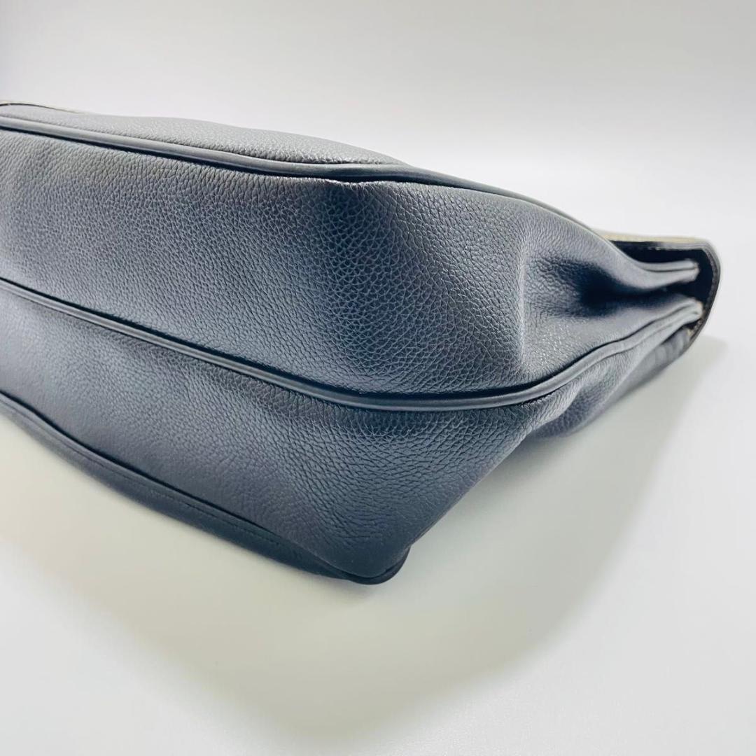 dunhill ダンヒル ビジネスバッグ ブリーフケース　レザーシボ革 ブラック