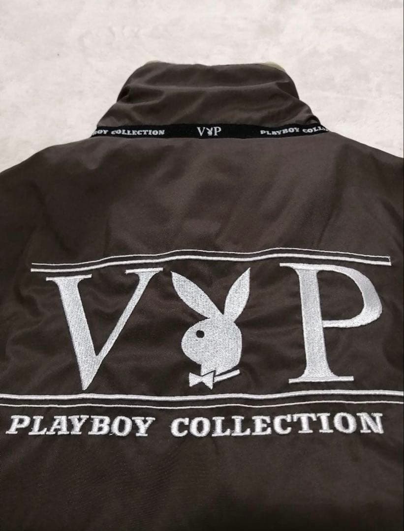 プレイボーイ フリース、ナイロンあったか中綿リバーシブルジャケット LL 5,130円