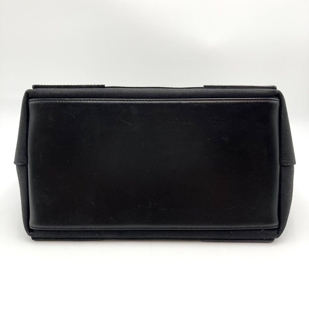 超美品✨ BALENCIAGA ネイビーカバス バッグ 黒 キャンバス