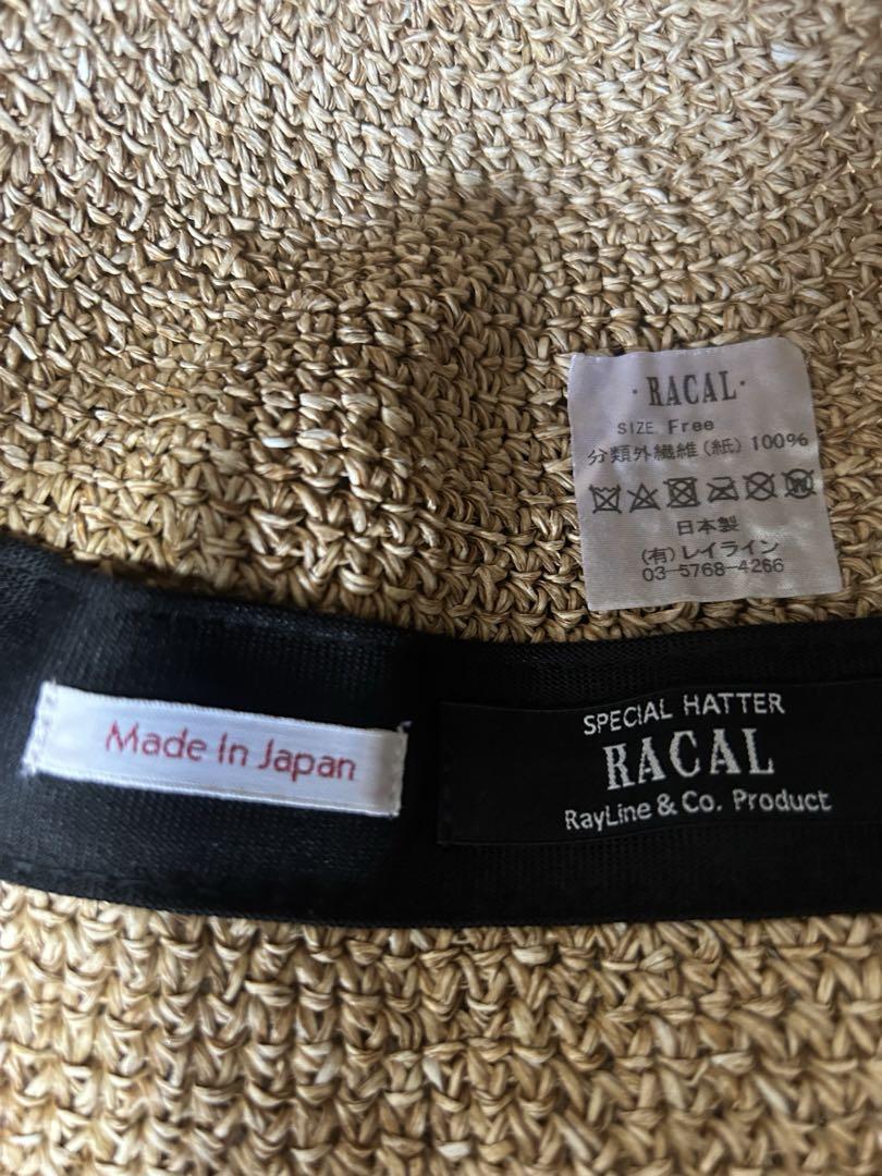 RACAL クラッシャーハット　麦わら　ストロー