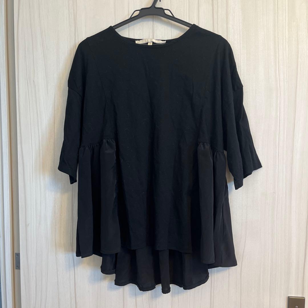 ブラック 五分袖チュニック サイズ38