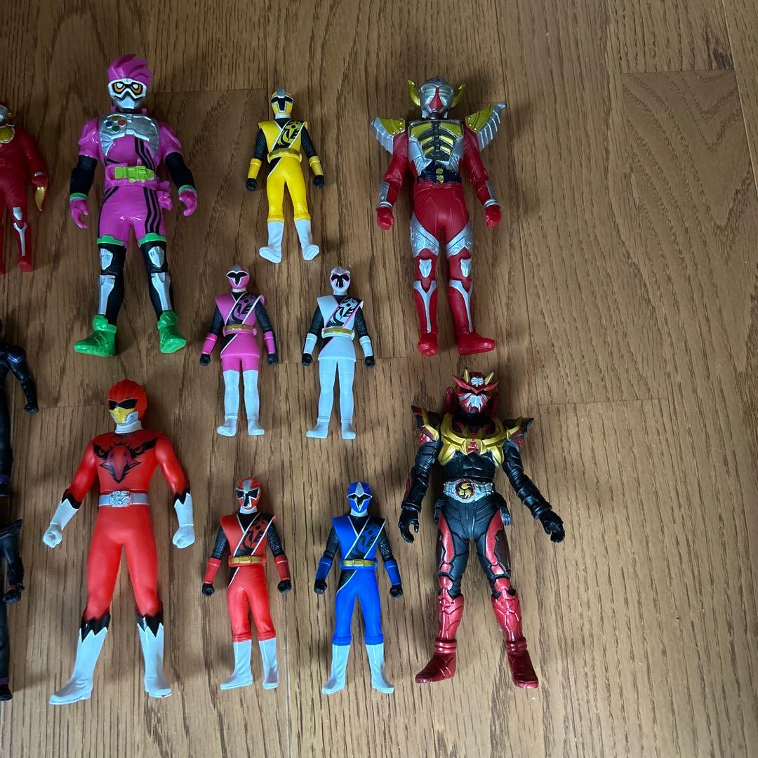 最終値下げ‼️】仮面ライダー ＆戦隊ヒーローソフビ29体まとめ売り