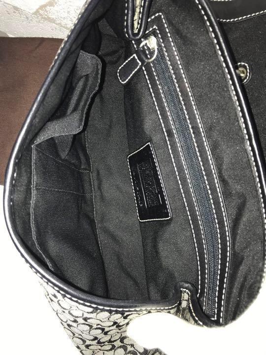 【美品】COACH コーチ 6349P ミニシグネチャー ハンドル ハンドバッグ