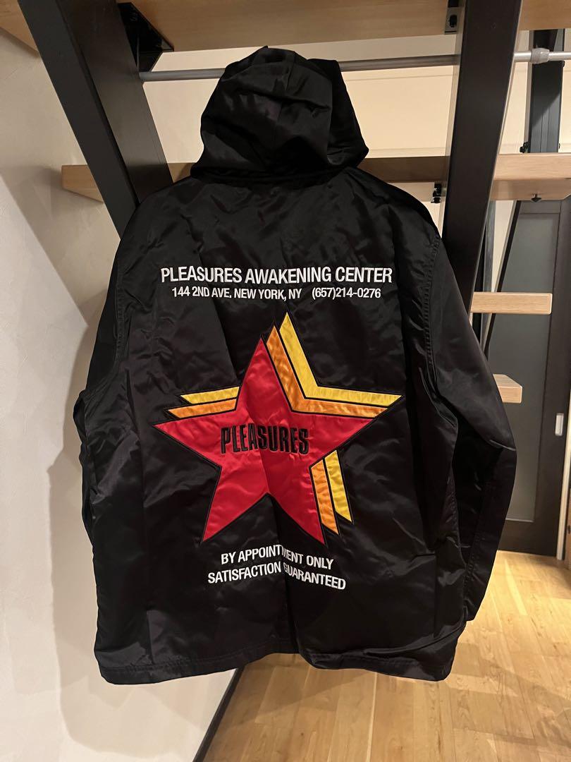 PLEASURES プレジャーズ ナイロンジャケット コーチジャケット XL