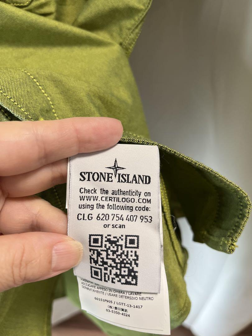 STONE ISLAND 半袖シャツ グリーン