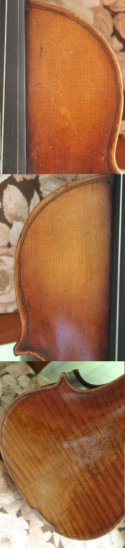 ラベルを剥ぎ取られた歴史あるバイオリン4/4 フレンチの音 弦楽器 ラベルを剥ぎ取られた歴史あるバイオリン4/4 フレンチの音 弦楽器