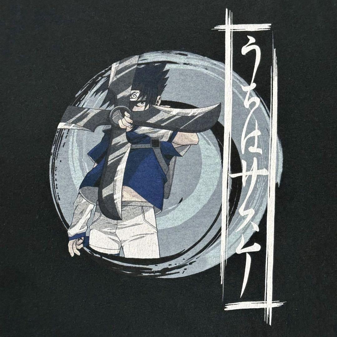 希少 L 00's NARUTO うちはサスケ 風磨手裏剣 Tシャツ 画像8