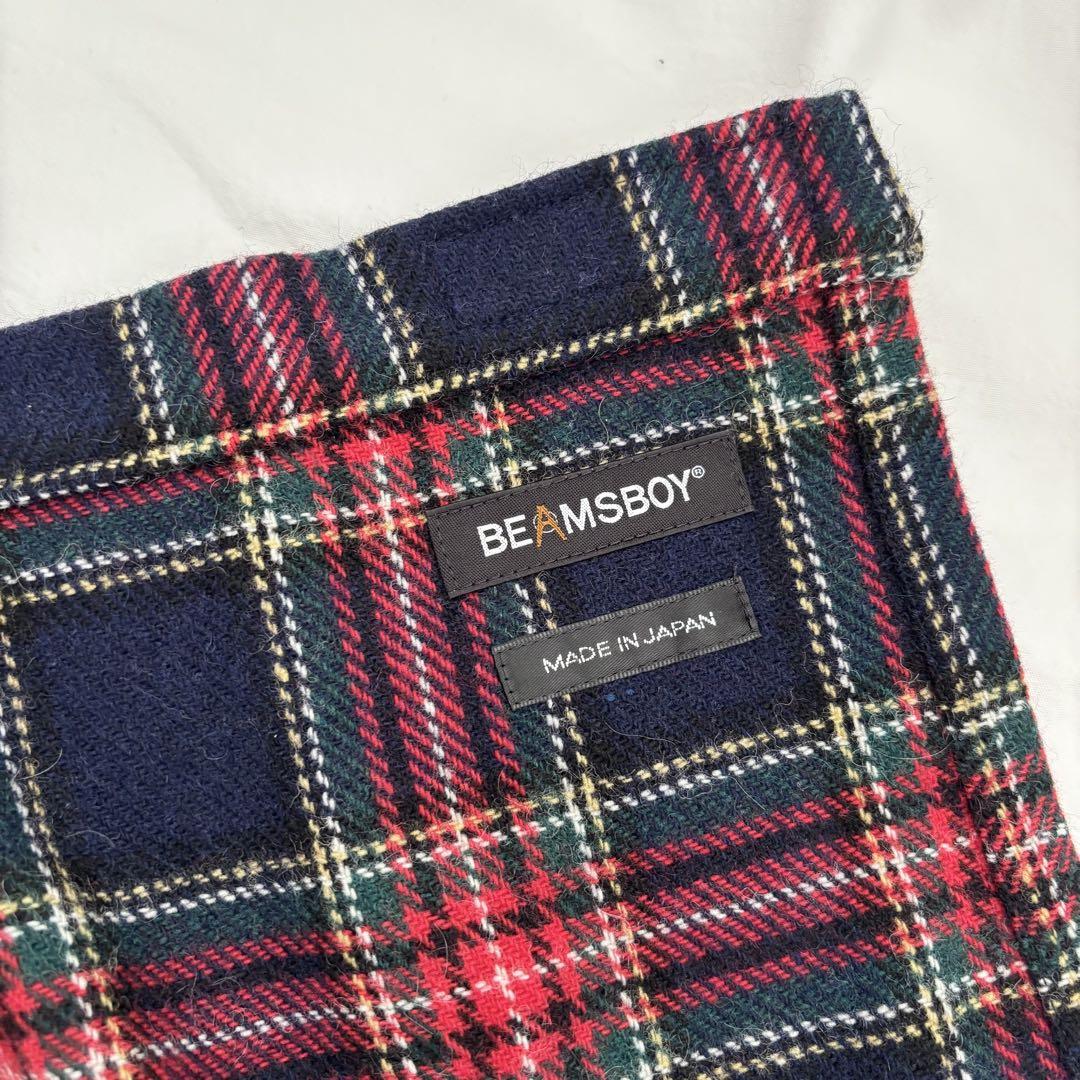 BEAMS BOY タータンチェック プリーツ ミニ スカート ほぼ未使用