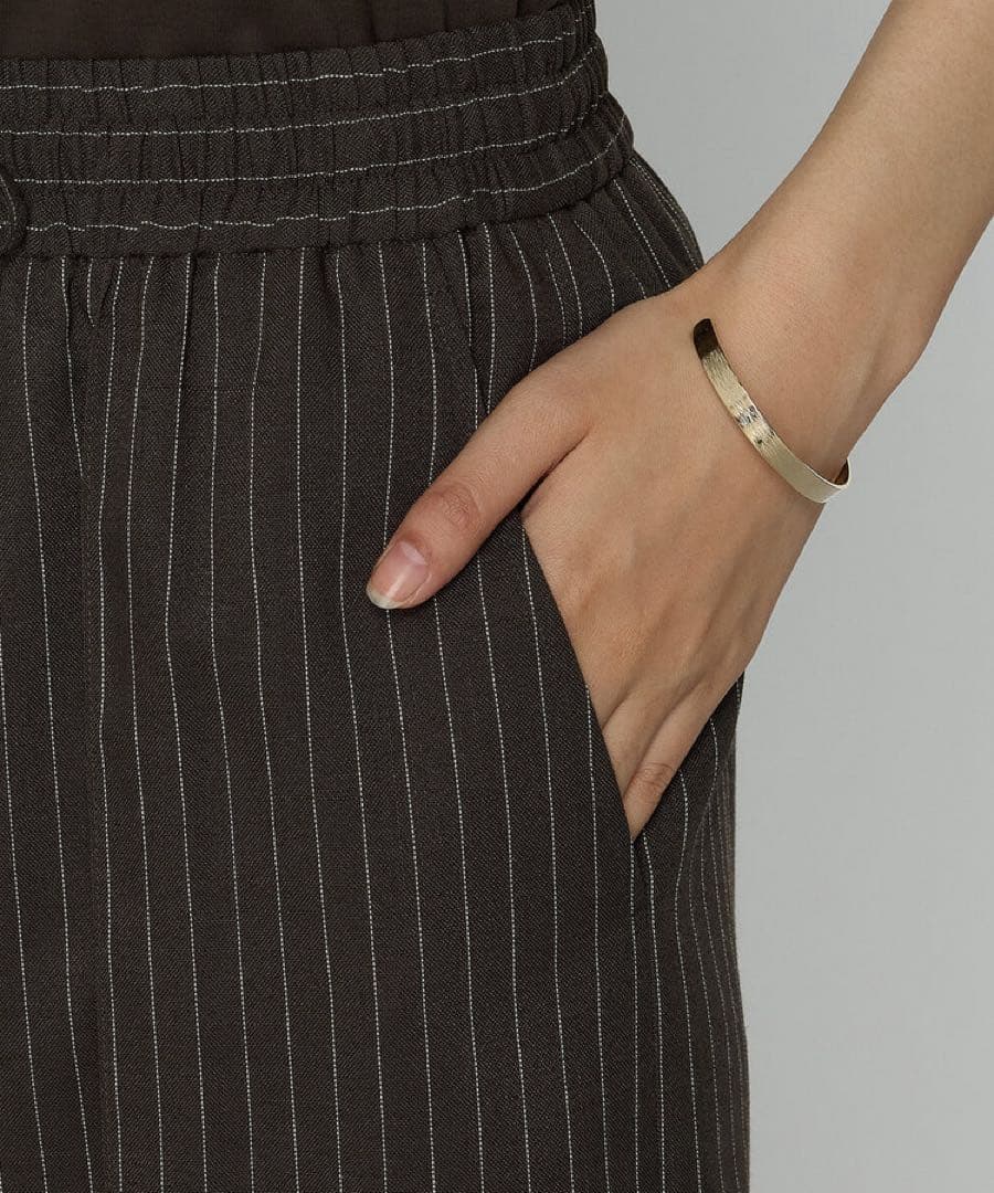 【未使用美品】シアーボイルストライプ ワイドパンツ セットアップ 9号 【未使用美品】シアーボイルストライプ ワイドパンツ セットアップ 9号