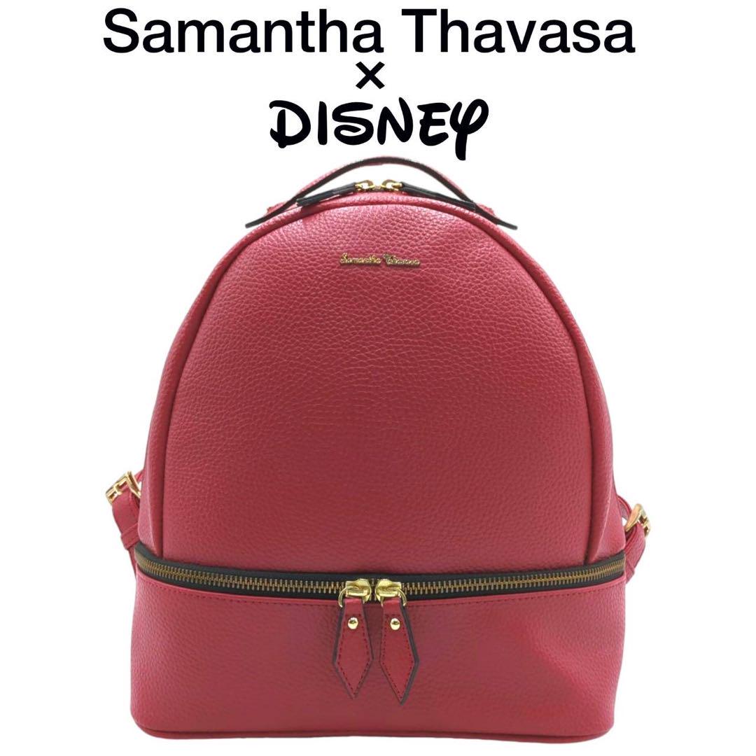 2025年新作アイテムが続々登場 美品 サマンサタバサ × Disney アリス コラボ レザー リュック バッグ