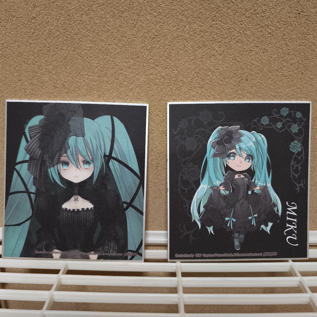 ボーカロイド　トレーディングミニ色紙　ヴァンパイアフェスver 初音ミク