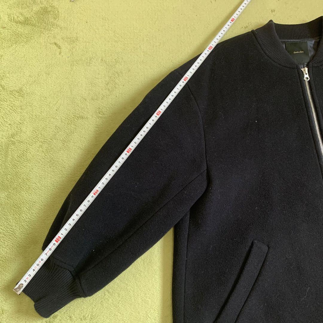 Spick & Span スピック & スパン ウール混 ジップアップ ブルゾン