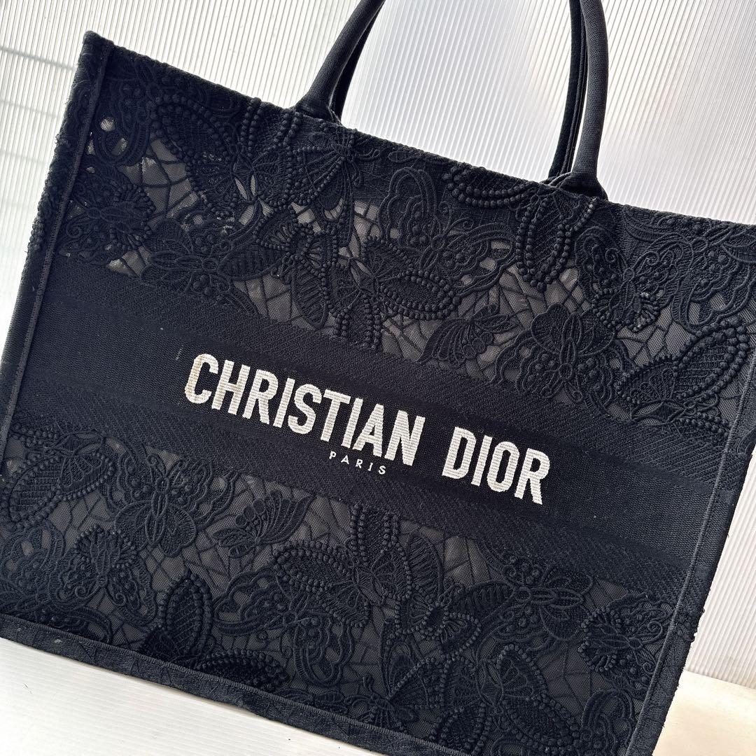 Dior Book Tote ディオール　ブックトートバッグ　バタフライ　レース